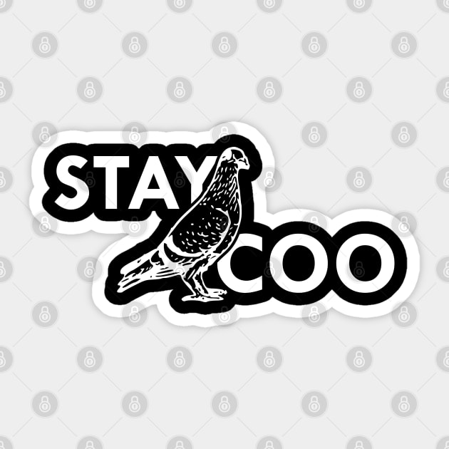 Pigeon - Stay Coo Sticker by KC Happy Shop